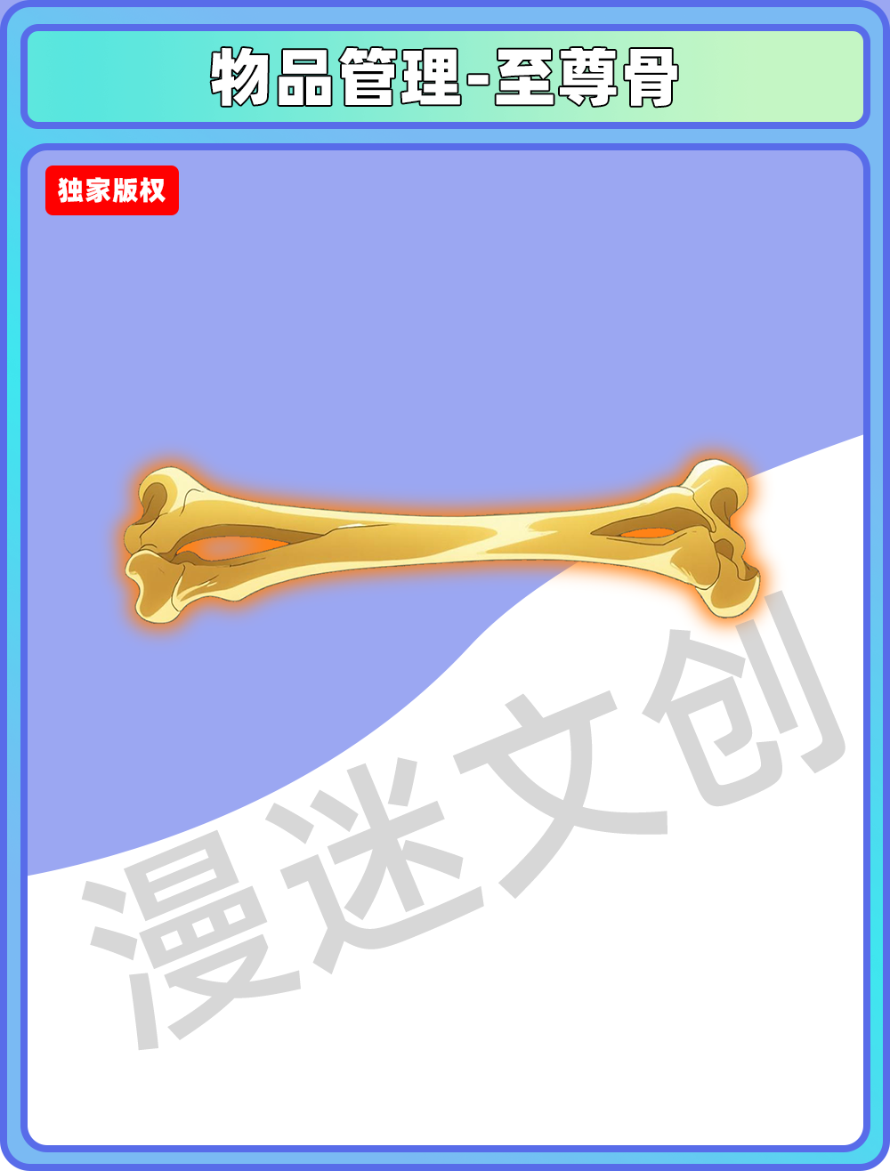 物品管理-至尊骨